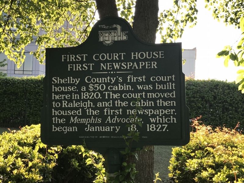 First Court House, First Newspaper Marker image. Click for full size.