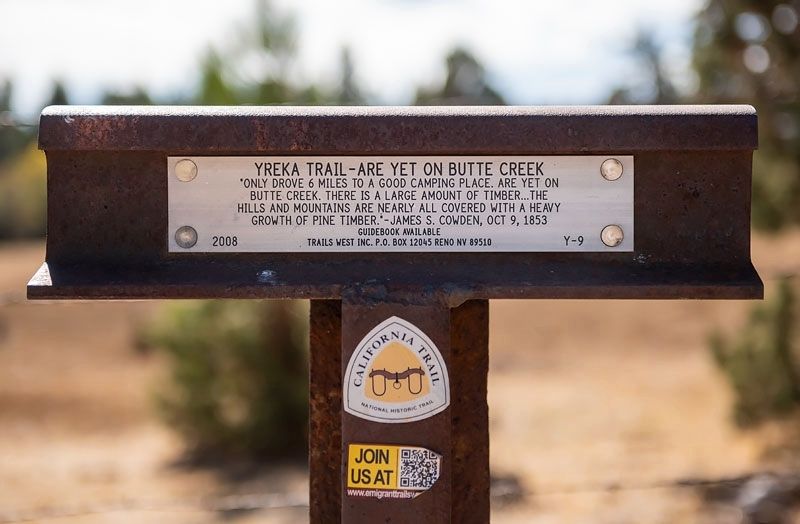 Are Yet On Butte Creek Marker image. Click for full size.