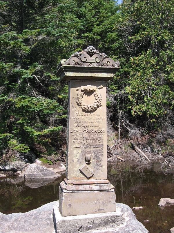 David Henderson Monument at Calamity Creek image. Click for full size.