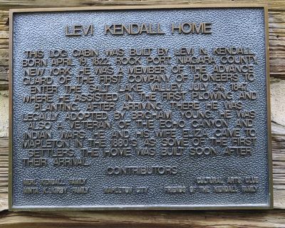 Levi Kendall's Home Marker image. Click for full size.