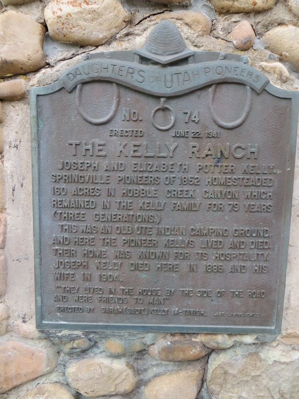 The Kelly Ranch Marker image. Click for full size.