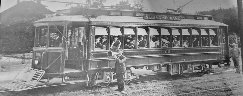Marker detail: Sightseeing Streetcar image. Click for full size.