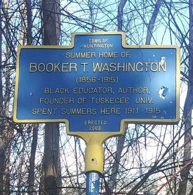 Summer Home of Booker T. Washington Marker image. Click for full size.