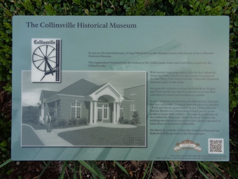 The Collinsville Historical Museum Marker image. Click for full size.