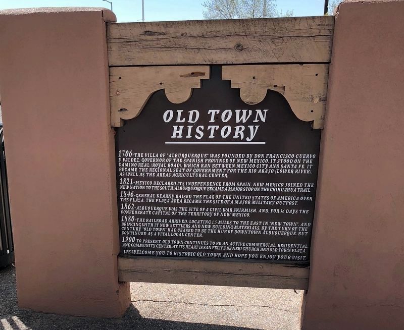 Old Town History Marker image. Click for full size.