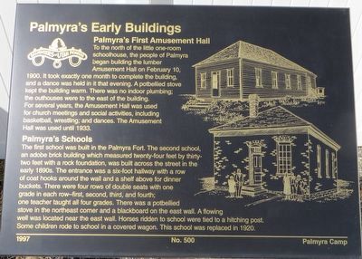 Palmyra’s Early Buildings Marker image. Click for full size.