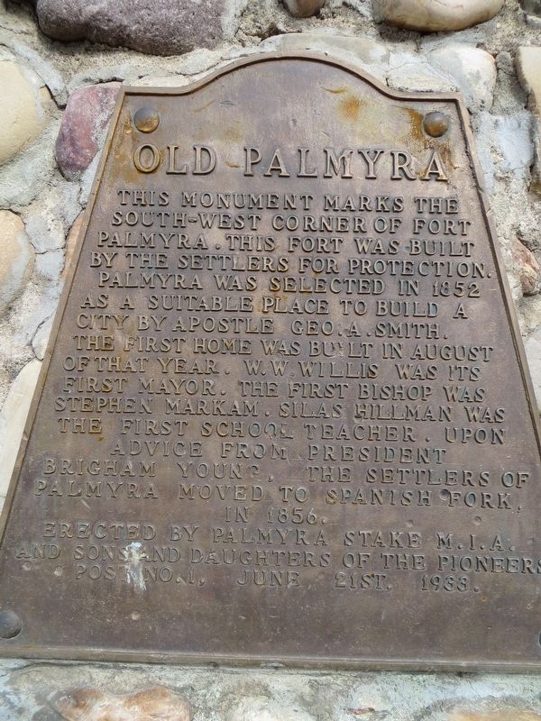 Old Palmyra Marker image. Click for full size.