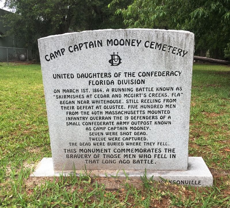 Camp Captain Mooney Cemetery Marker image. Click for full size.