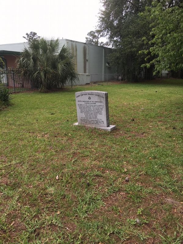 Camp Captain Mooney Cemetery Marker. Click for full size. Camp Captain Mooney Cemetery Marker image. Click for full size.