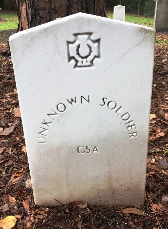 CSA Unknown Soldier headstone image. Click for full size.