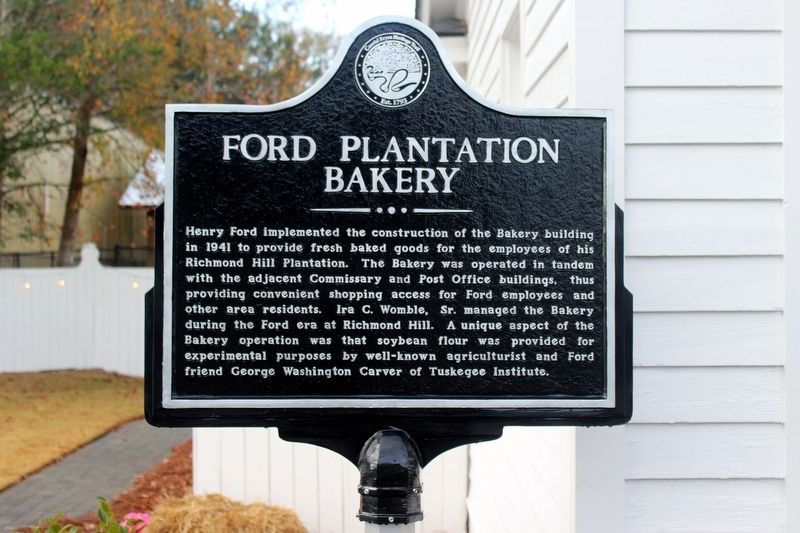 Ford Plantation Bakery Marker image. Click for full size.