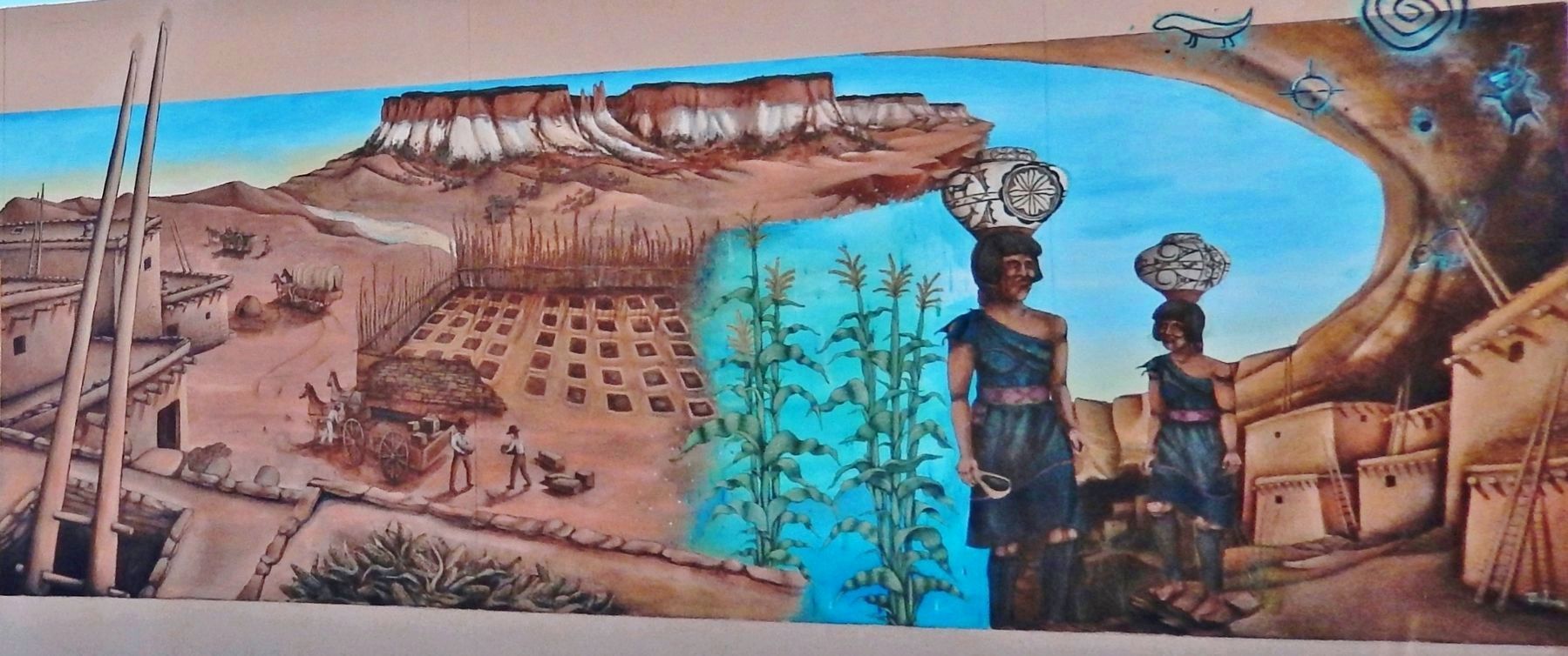 Zuni Mural • (<i>right side</i>) image. Click for full size.
