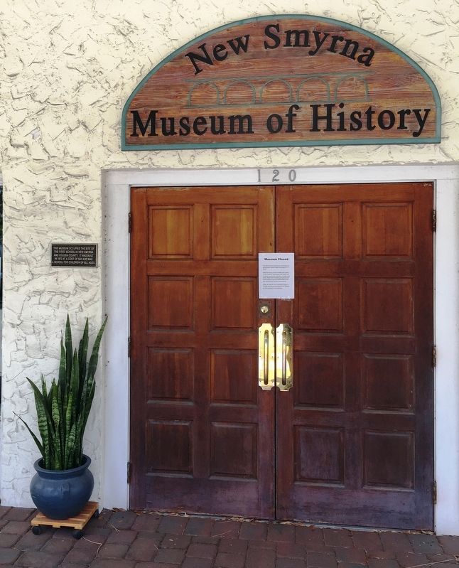 New Smyrna Museum Of History Marker image. Click for full size.
