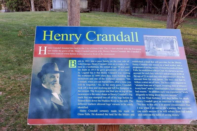 Henry Crandall Marker image. Click for full size.