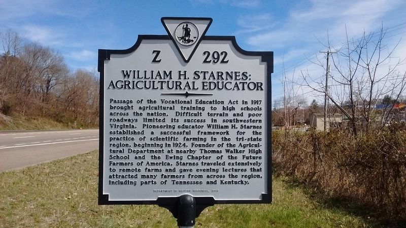 William H. Starnes: Agricultural Educator Marker image. Click for full size.