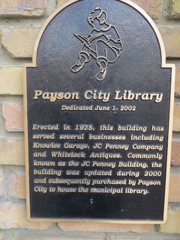 Payson City Library Marker image. Click for full size.