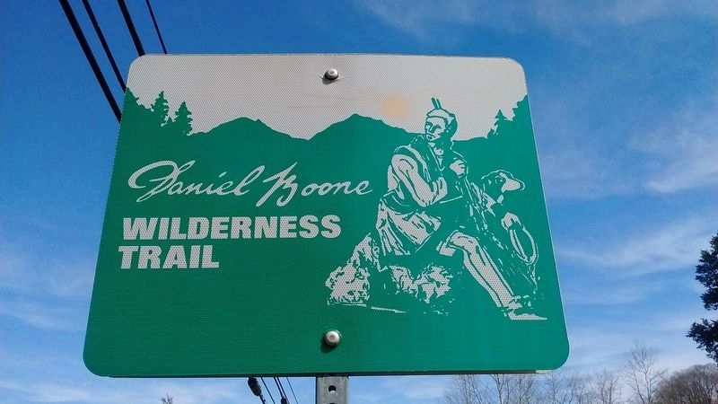 Daniel Boone Wilderness Trail Sign image. Click for full size.