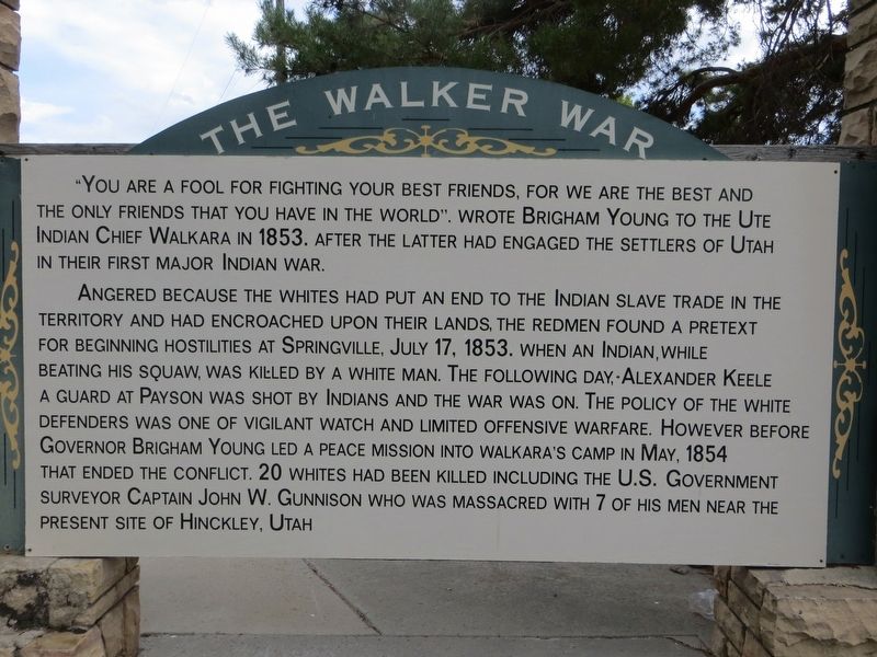 The Walker War Marker image. Click for full size.