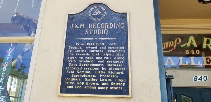 J&M Recording Studio Marker image. Click for full size.