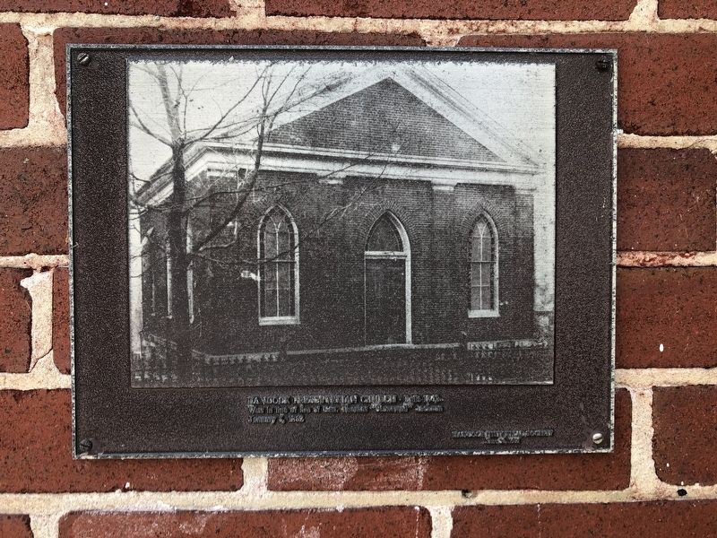 Hancock Presbyterian Church Marker image. Click for full size.