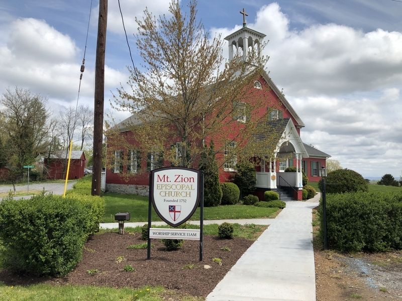 Mt. Zion Episcopal Church. Click for full size. Mt. Zion Episcopal Church image. Click for full size.