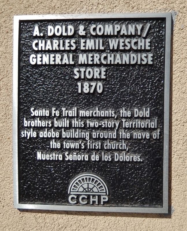 A. Dold & Company / Charles Emil Wesche General Merchandise Store Marker image. Click for full size.
