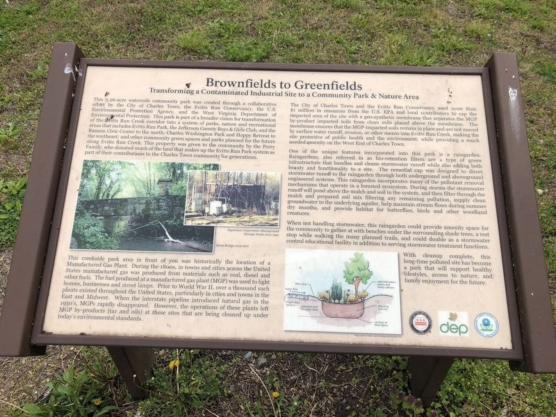 Brownfields to Greenfields Marker image. Click for full size.