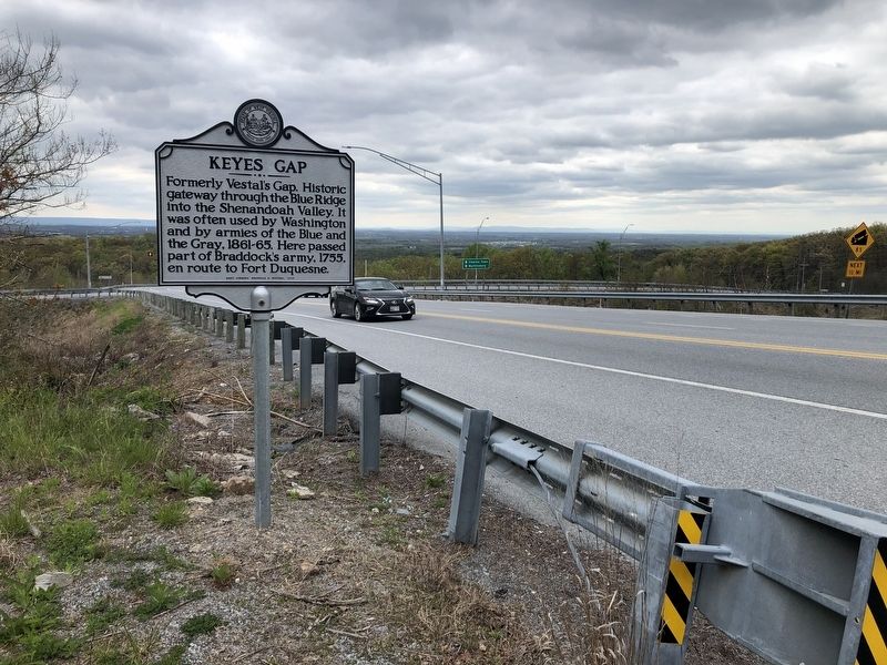 Keyes Gap Marker. Click for full size. Keyes Gap Marker image. Click for full size.