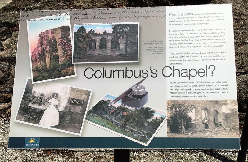 Columbus’s Chapel? Marker image. Click for full size.