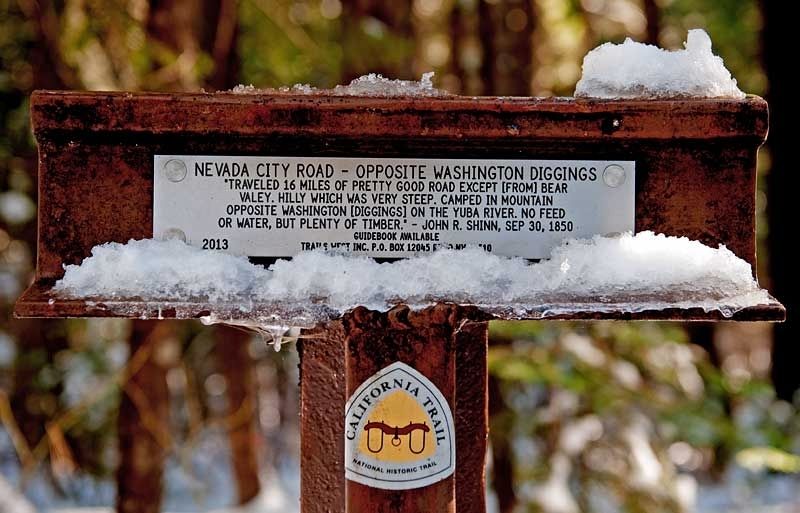 Nevada City Road - Opposite Washington Diggings Marker image. Click for full size.