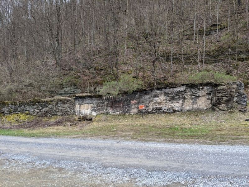 Earthen Dam Spillway Marker image. Click for full size.