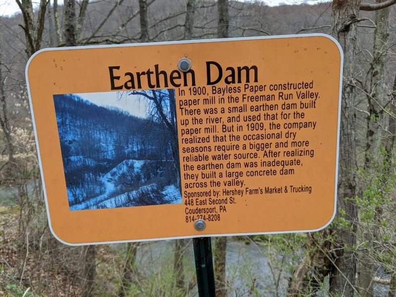 Earthen Dam Marker image. Click for full size.