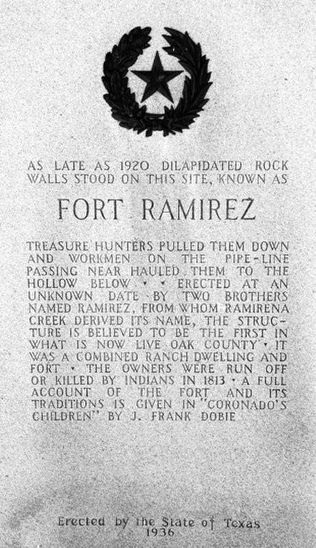 Fort Ramirez Marker image. Click for full size.