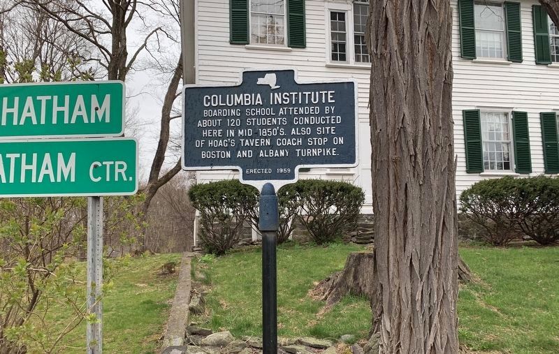 Columbia Institute Marker image. Click for full size.