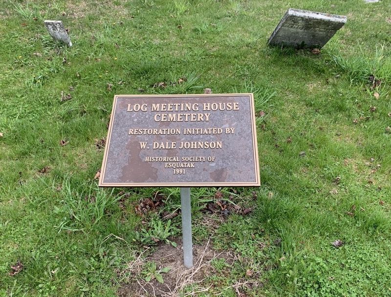 Log Meeting House Marker image. Click for full size.