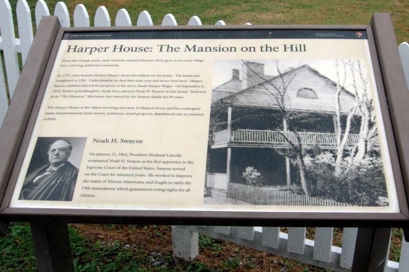 Harper House: The Mansion on the Hill Marker image. Click for full size.