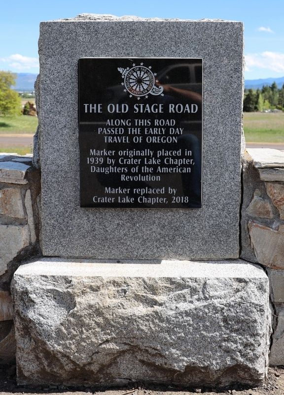 The Old Stage Road Marker image. Click for full size.