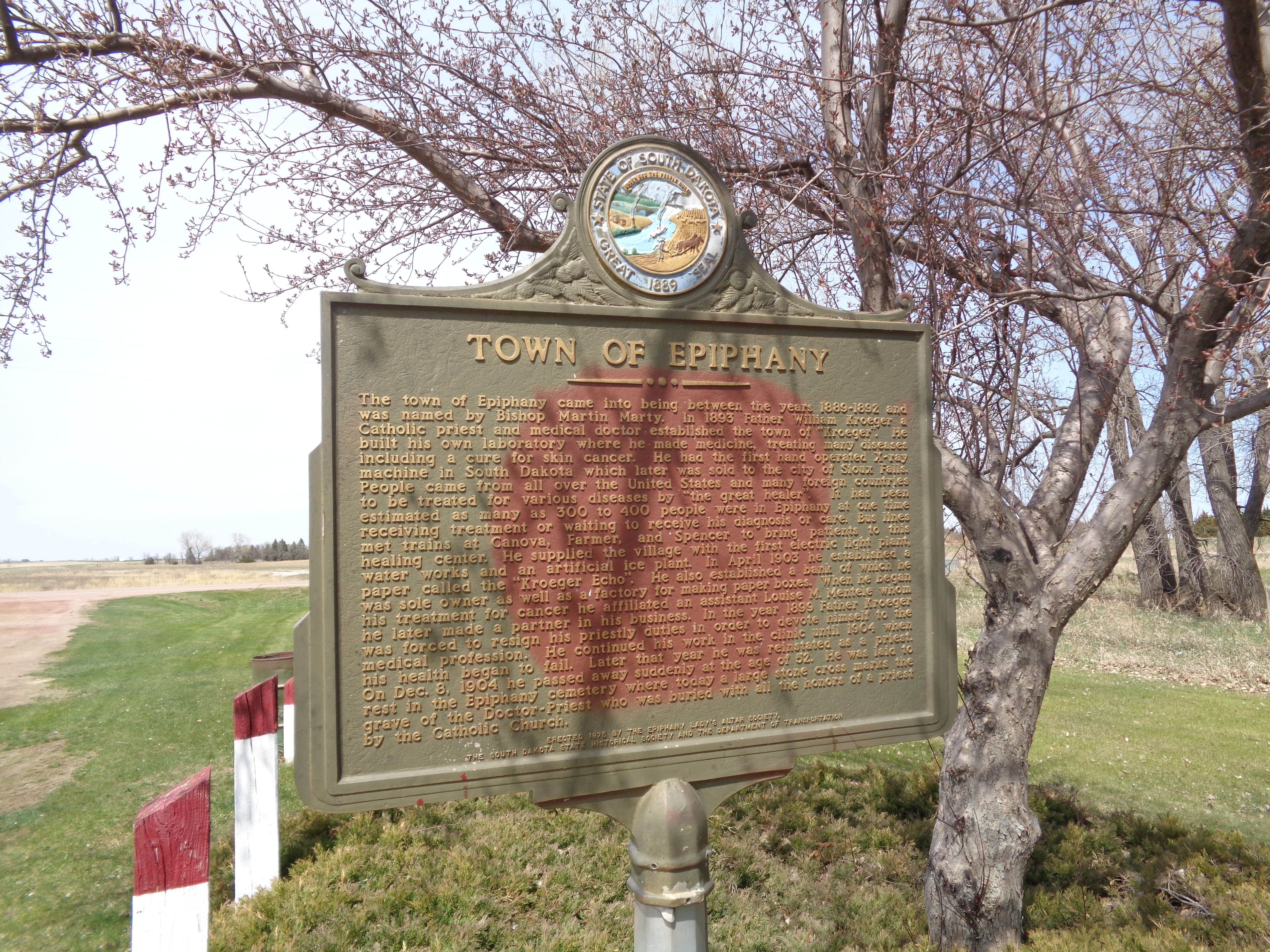 Town Of Epiphany Marker
