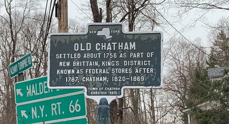 Old Chatham Marker image. Click for full size.