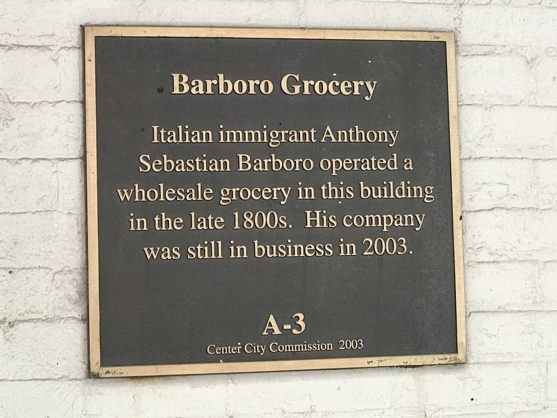 Barboro Grocery Marker image. Click for full size.