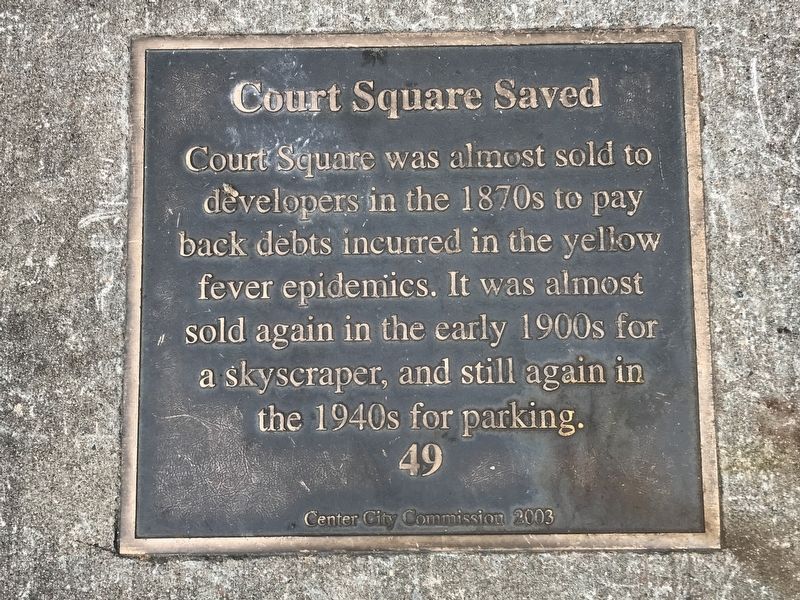 Court Square Saved Marker. Click for full size. Court Square Saved Marker image. Click for full size.