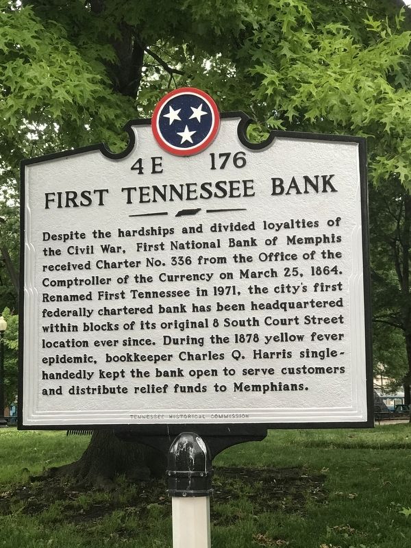 First Tennessee Bank Marker image. Click for full size.