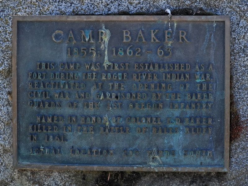 Camp Baker Marker image. Click for full size.