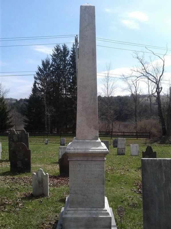 Walter A. Baldwin Gravestone image. Click for full size.