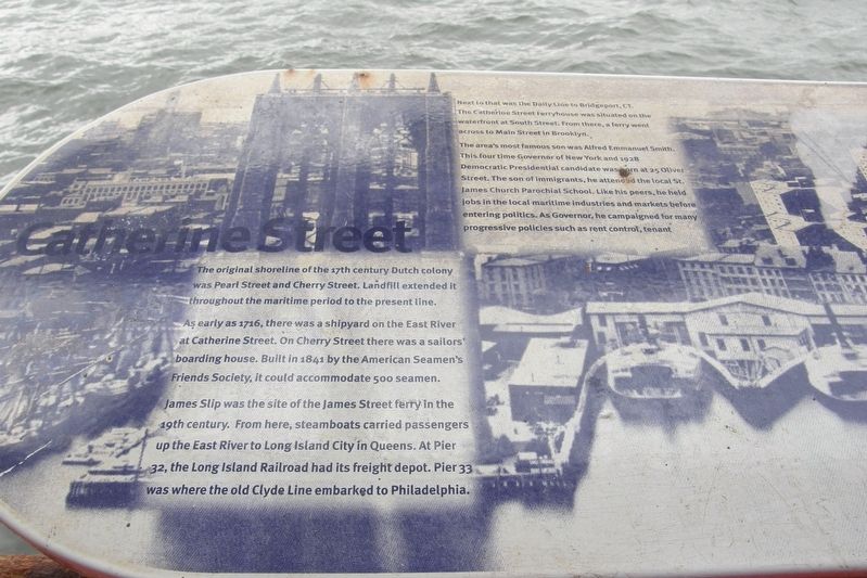 Catherine Street marker (left) image. Click for full size.