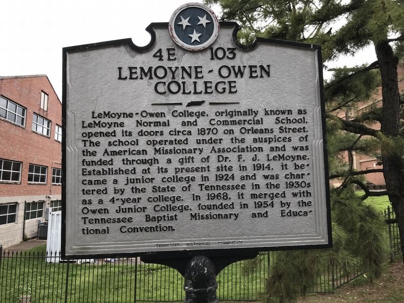 LeMoyne-Owen College Marker image. Click for full size.