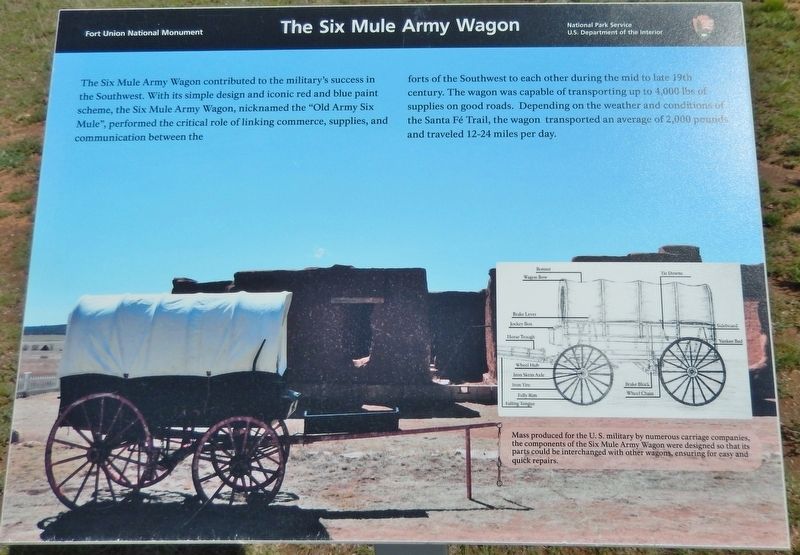 The Six Mule Army Wagon Marker image. Click for full size.
