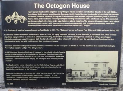 The Octogon House Marker image. Click for full size.