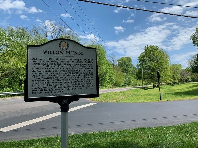 Willow Plunge Marker. Click for full size. Willow Plunge Marker image. Click for full size.