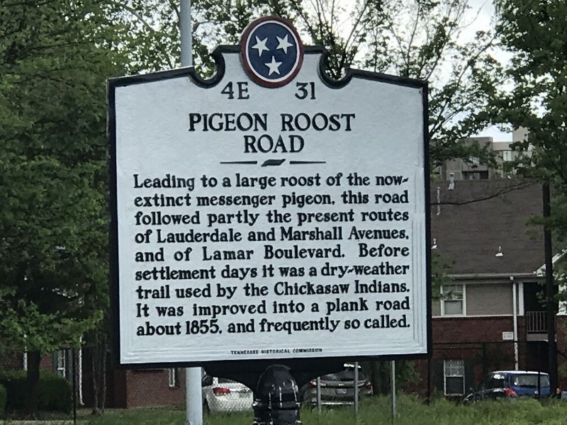 Pigeon Roost Road Marker image. Click for full size.